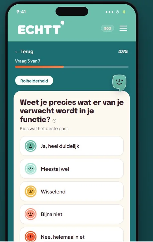 ECHTT webapp — maandelijkse check-in